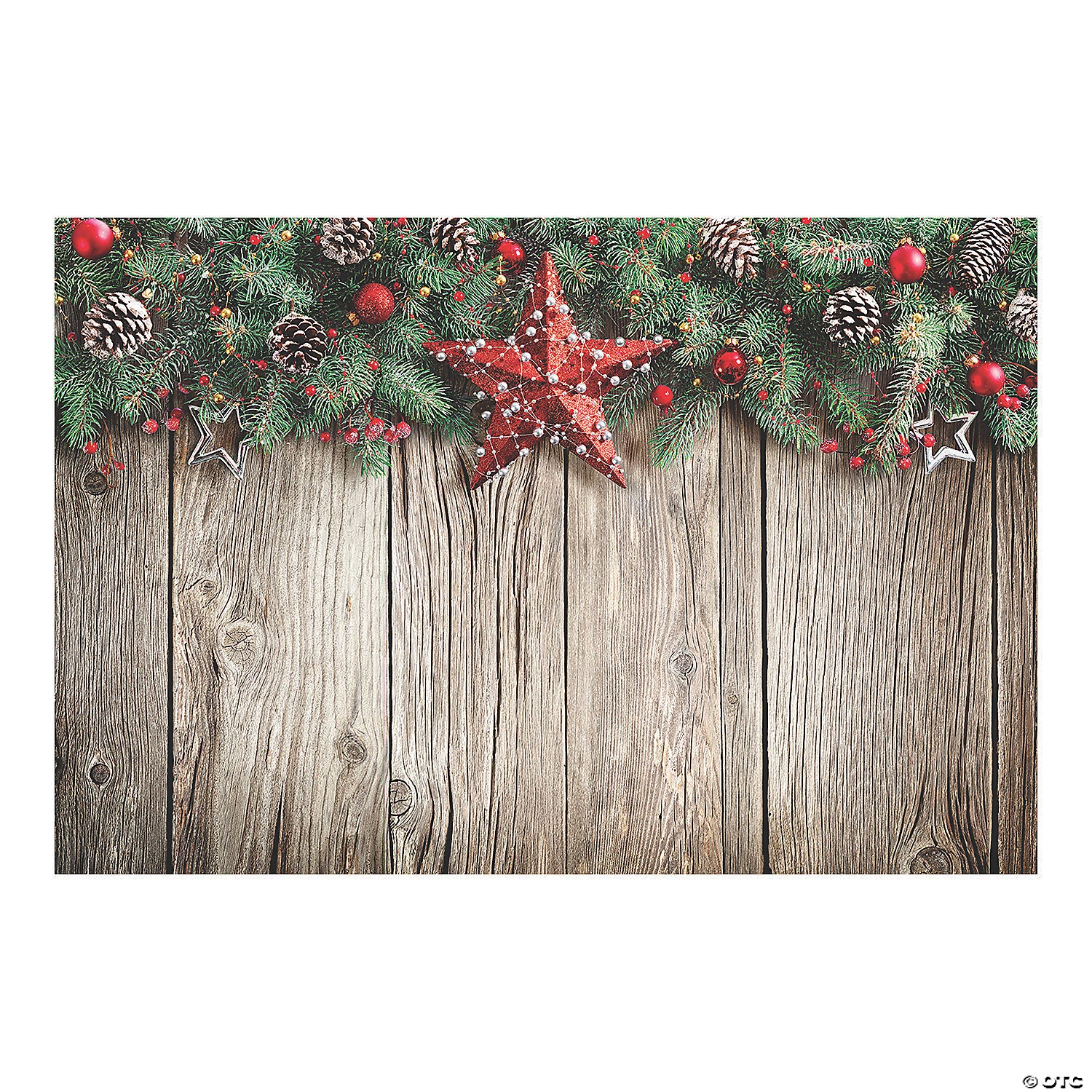 Christmas Barn Wood Backdrop - 3 Pc. 3 Christmas Barn Wood Backdrop - 3 Pc.