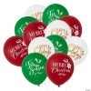 Christmas Holiday 12" Latex Balloons - 15 Pc. -Party Decorations Sales Shop christmas holiday 12 latex balloons 15 pc 13902871