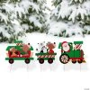 Christmas Train Yard Sign Set - 3 Pc. -Party Decorations Sales Shop christmas train yard sign set 3 pc 14091602
