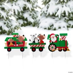 Christmas Train Yard Sign Set - 3 Pc.