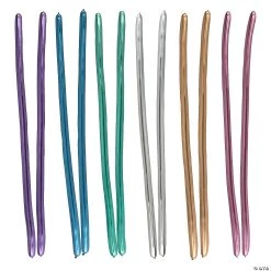 Chrome 60" Latex Balloon Assortment - 100 Pc.