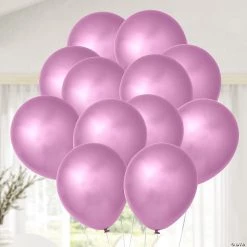 Chrome 11" Latex Balloons - 25 Pc. -Party Decorations Sales Shop chrome mauve 11 latex balloons 25 pc 13838711 a02