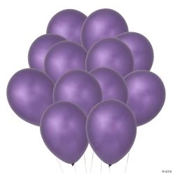 Chrome Purple 11" Latex Balloons - 25 Pc.