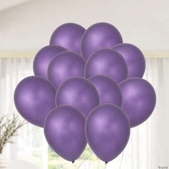 Chrome Purple 11" Latex Balloons - 25 Pc. -Party Decorations Sales Shop chrome purple 11 latex balloons 25 pc 13838710 a02