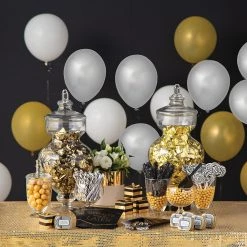 Chrome 11" Latex Balloons - 25 Pc. -Party Decorations Sales Shop chrome silver 11 latex balloons 25 pc 13838706 a02