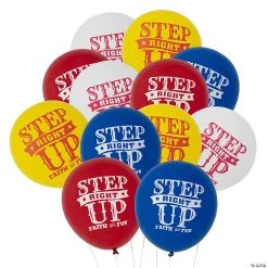 Church Carnival Faith & Fun 11" Latex Balloons - 12 Pc.