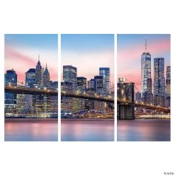 City Skyline Backdrop Banner - 3 Pc. -Party Decorations Sales Shop city skyline backdrop banner 3 pc 13774409 a01