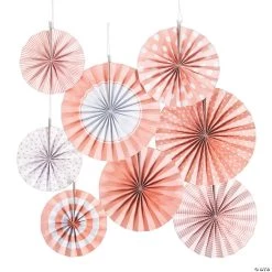 Hanging Paper Fan Assortment - 8 Pc.