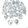 Diamond-Shaped Gems - 25 Pc. -Party Decorations Sales Shop clear acrylic gems 25 pc 3 2604