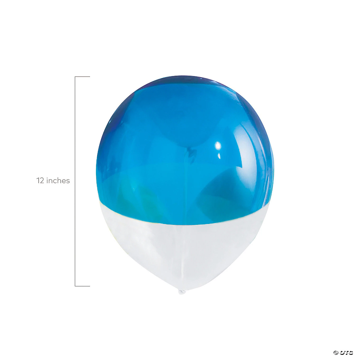 Clear Two-Toned Dipped Color 11" Latex Balloons - 6 Pc. 4 Clear Two-Toned Dipped Color 11" Latex Balloons - 6 Pc. - Image 2