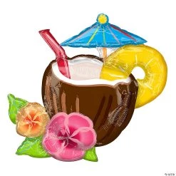 Coconut Pina Colada 30" Mylar Balloon