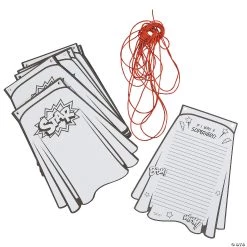 Color Your Own Superhero Cape Paper Pennant Banner - 30 Pc. 7 Color Your Own Superhero Cape Paper Pennant Banner - 30 Pc. -Party Decorations Sales Shop color your own superhero cape paper pennant banner 30 pc 13736446 a02