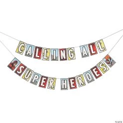 Comic Superhero Pennant Banner - 2 Pc.