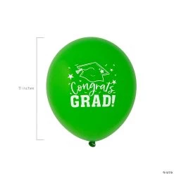Congrats Grad 11" Latex Balloons - 24 Pc. -Party Decorations Sales Shop congrats grad 11 latex balloons 24 pc 13964037 a01