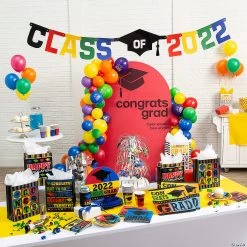 Congrats Grad 11" Latex Balloons - 24 Pc. -Party Decorations Sales Shop congrats grad 11 latex balloons 24 pc 13964037 a02