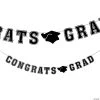 Congrats Grad Banner -Party Decorations Sales Shop congrats grad banner black13964025