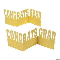 Congrats Grad Glitter Centerpieces