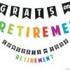 Congrats on Your Retirement Garland -Party Decorations Sales Shop congrats on your retirement garland13957181