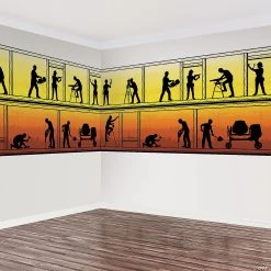 Construction Design-a-Room Decoration Set - 4 Pc. -Party Decorations Sales Shop construction design a room decoration set 4 pc 13941941 a01