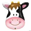 Contended Cow-Shaped 32" Mylar Balloon 1 Contended Cow-Shaped 32" Mylar Balloon -Party Decorations Sales Shop contended cow shaped 32 mylar balloon13993367