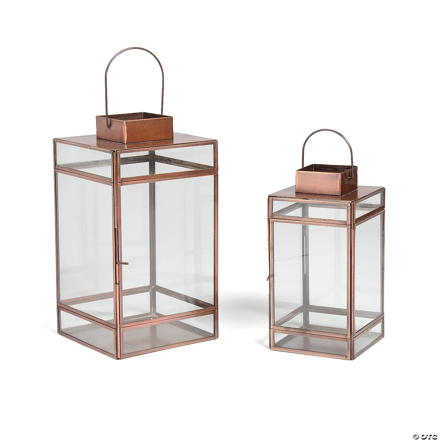 Copper Lantern Set - 2 Pc. 4 Copper Lantern Set - 2 Pc. - Image 2