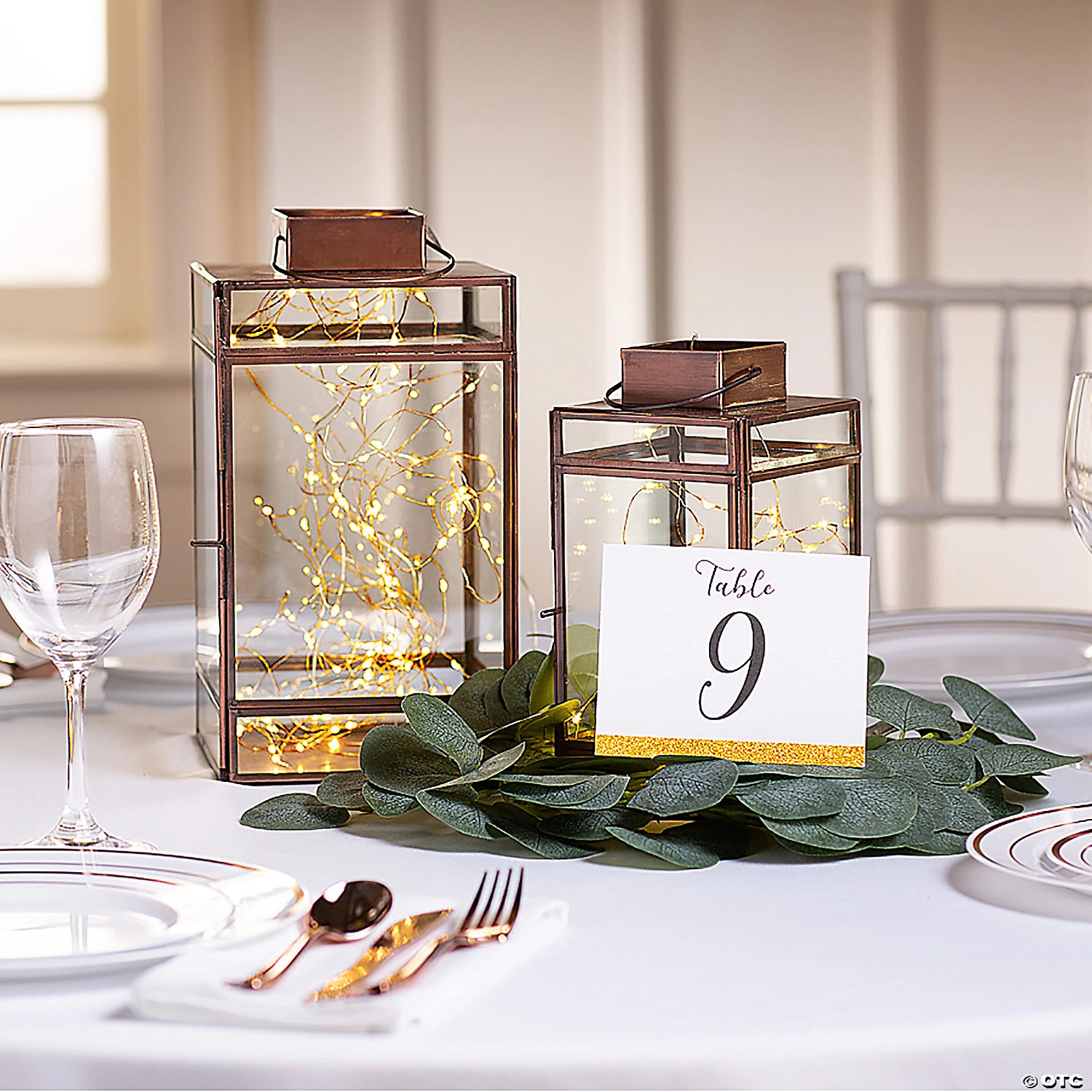 Copper Lantern Set - 2 Pc. 5 Copper Lantern Set - 2 Pc. - Image 3