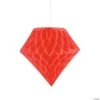 Hanging Tissue Paper Diamond Decorations - 6 Pc. 2 Hanging Tissue Paper Diamond Decorations - 6 Pc. -Party Decorations Sales Shop coral hanging tissue paper diamond decorations 6 pc 13767046