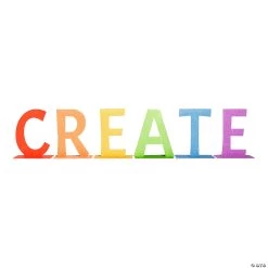 CREATE Letters Centerpiece - 4 Pc.