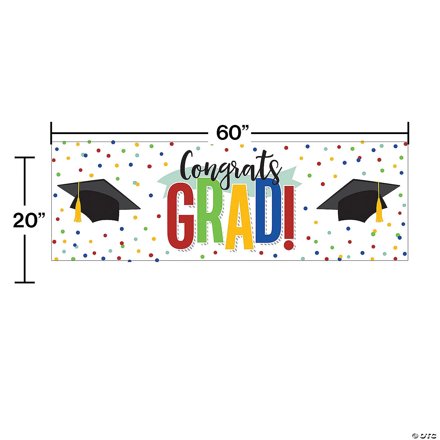 Creative Converting Colorful Graduation Car Decorations Kit 4 Creative Converting Colorful Graduation Car Decorations Kit - Image 2