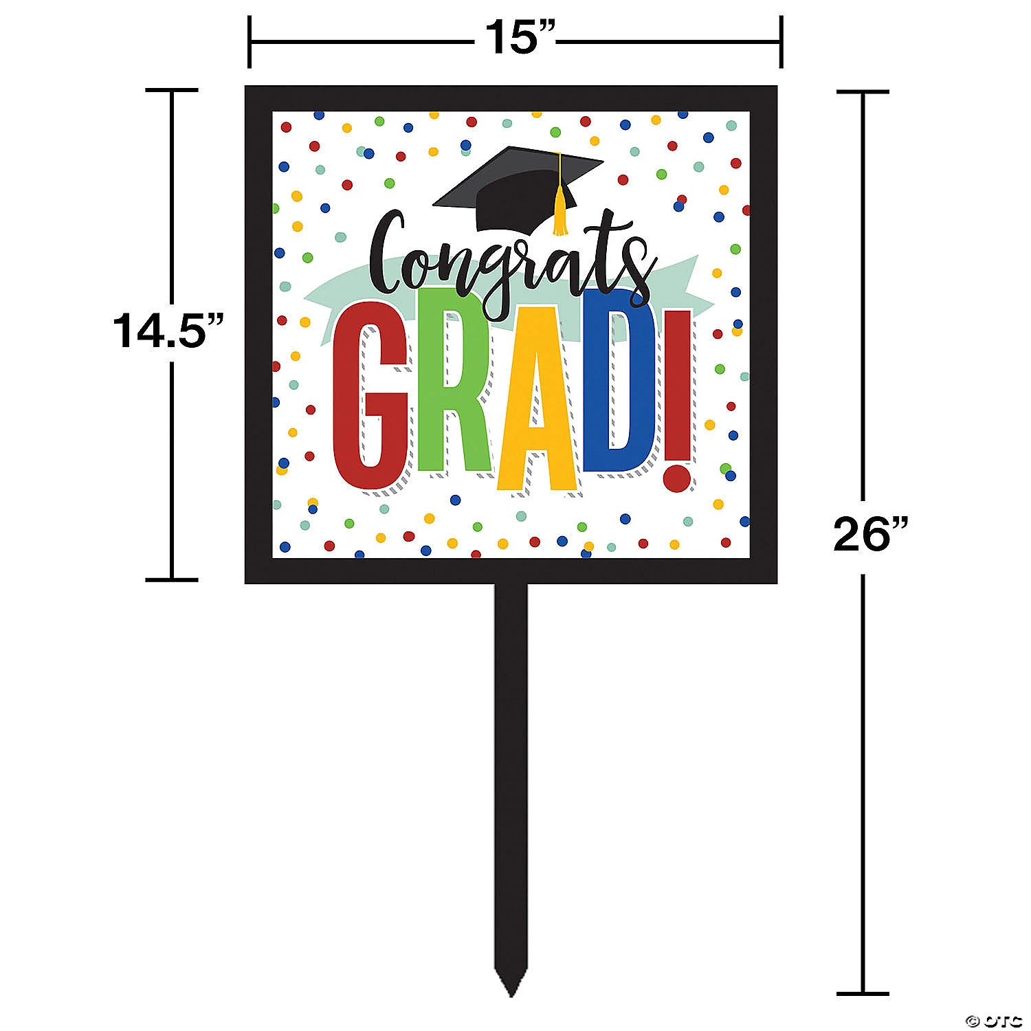 Creative Converting Colorful Graduation Decorations Kit 4 Creative Converting Colorful Graduation Decorations Kit - Image 2