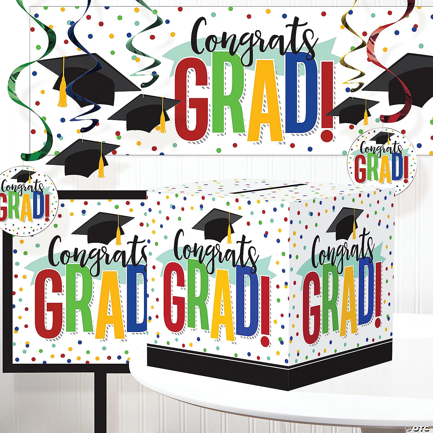 Creative Converting Colorful Graduation Decorations Kit 3 Creative Converting Colorful Graduation Decorations Kit