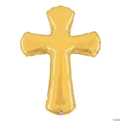 Cross-Shaped 44" Mylar Balloon