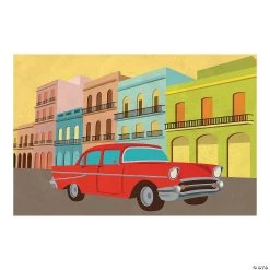 Cuban Party Backdrop Banner - 3 Pc.