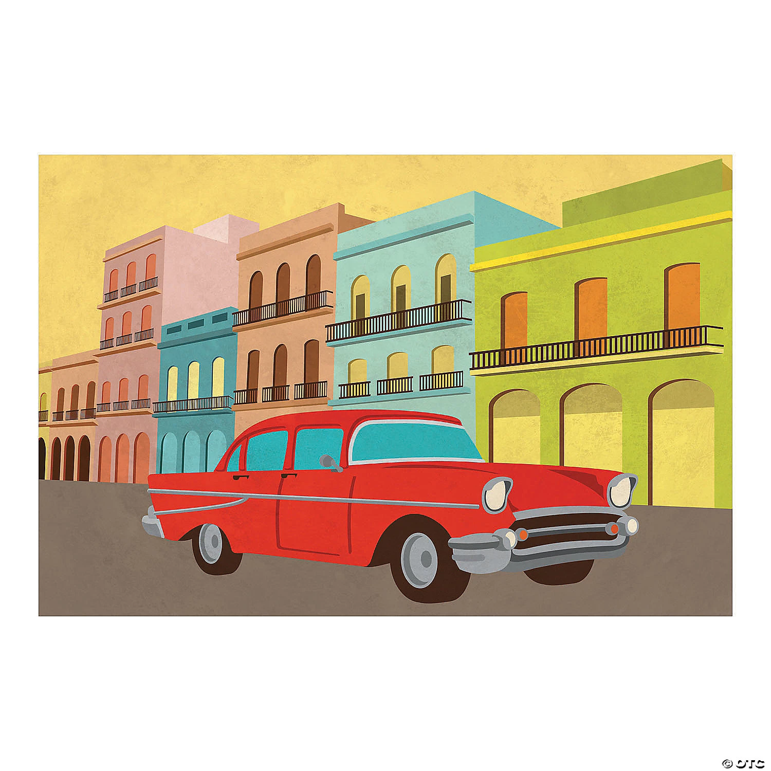 Cuban Party Backdrop Banner - 3 Pc. 3 Cuban Party Backdrop Banner - 3 Pc.