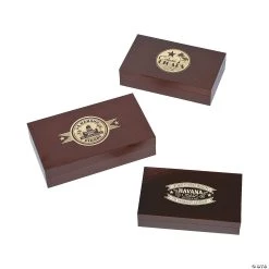 Cuban Party Cigar Box Centerpieces - 3 Pc.