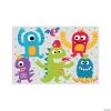 Cute Monster Backdrop - 3 Pc. -Party Decorations Sales Shop cute monster backdrop 3 pc 13931763