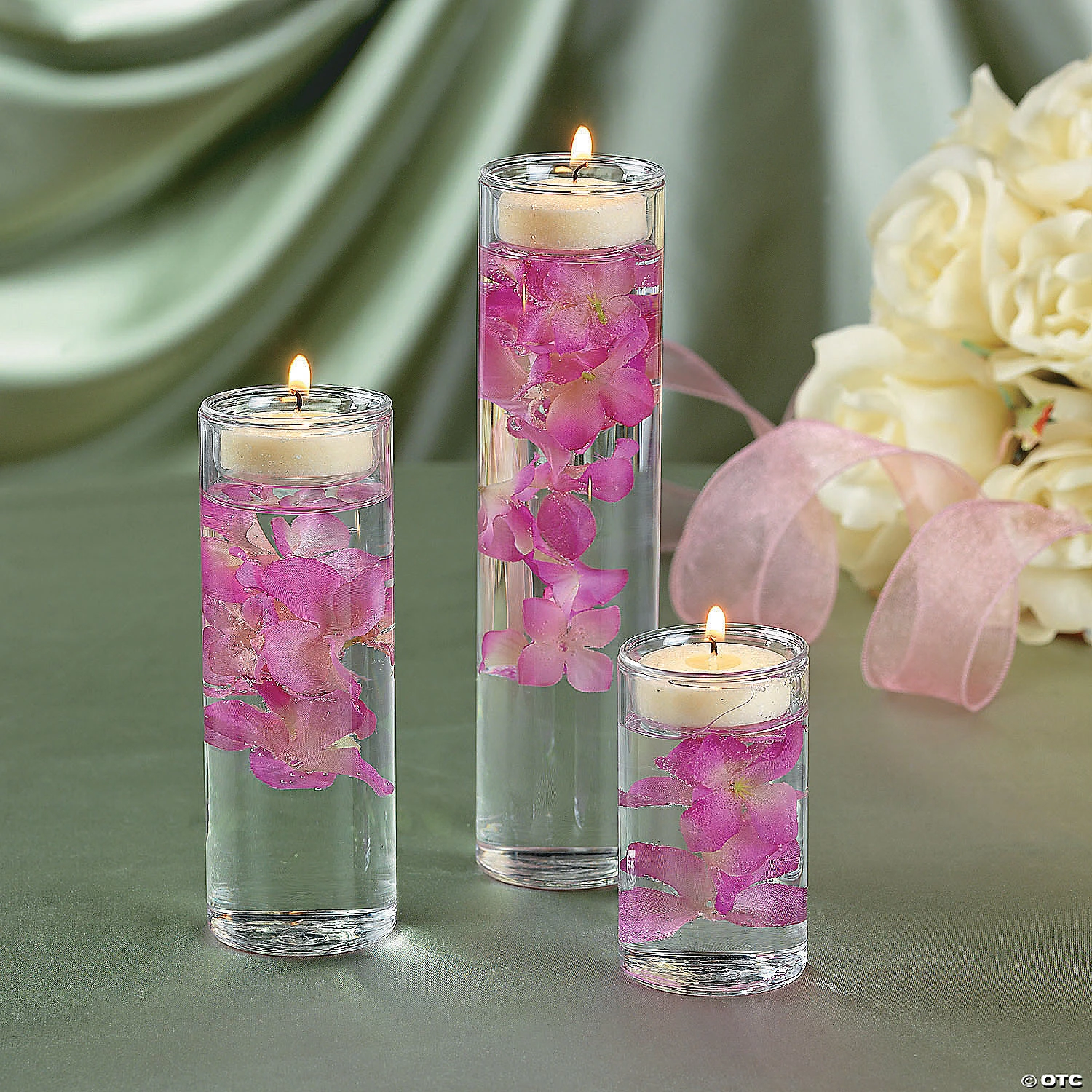 Cylinder Votive Candle Holders - 3 Pc. 4 Cylinder Votive Candle Holders - 3 Pc. - Image 2