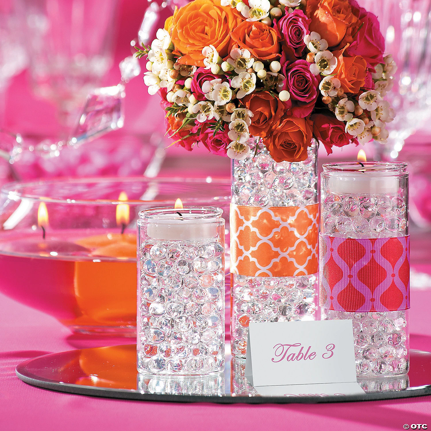 Cylinder Votive Candle Holders - 3 Pc. 5 Cylinder Votive Candle Holders - 3 Pc. - Image 3