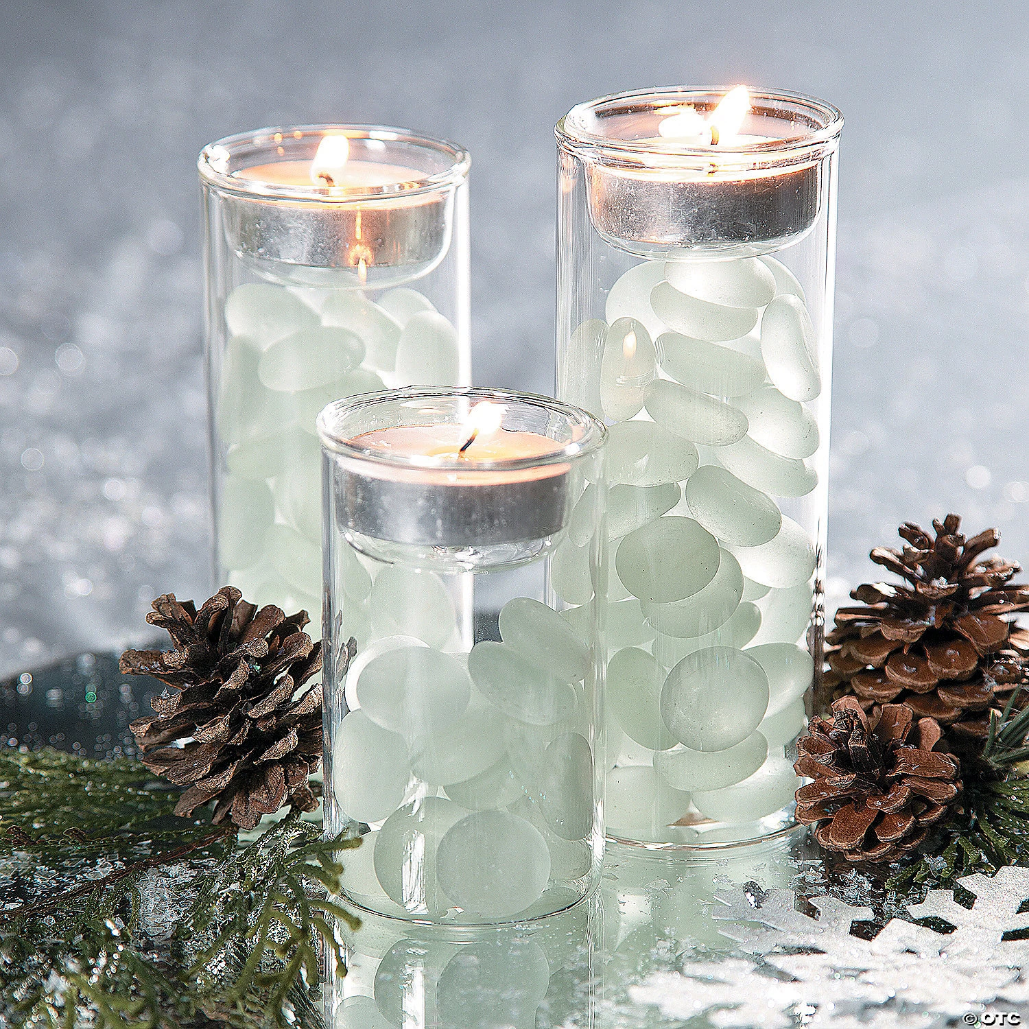 Cylinder Votive Candle Holders - 3 Pc. 7 Cylinder Votive Candle Holders - 3 Pc. - Image 5