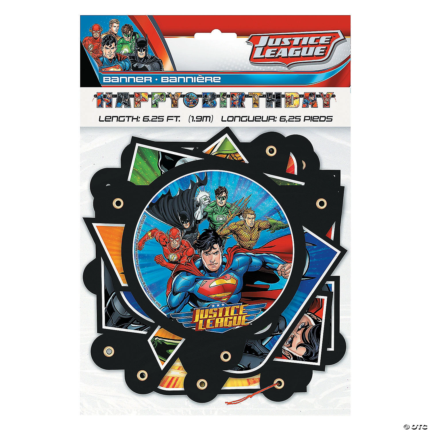 DC Comics Justice League™ Jointed Birthday Banner 4 DC Comics Justice League™ Jointed Birthday Banner - Image 2