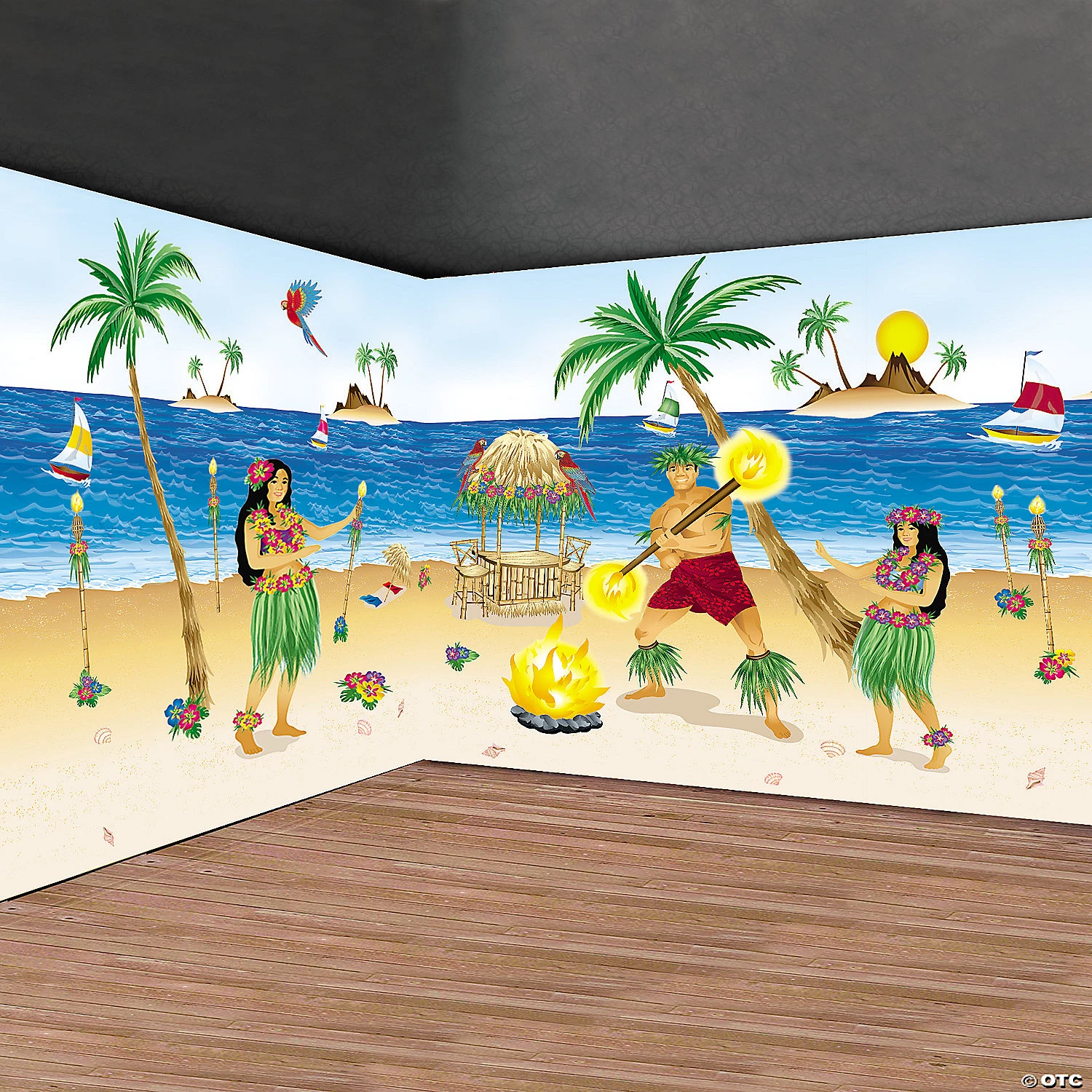 Design-a-Room Luau Beach Backdrop 4 Design-a-Room Luau Beach Backdrop - Image 2
