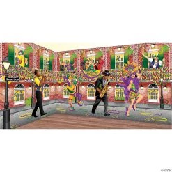 Design-A-Room Mardi Gras Backdrop Set - 51 Pc.