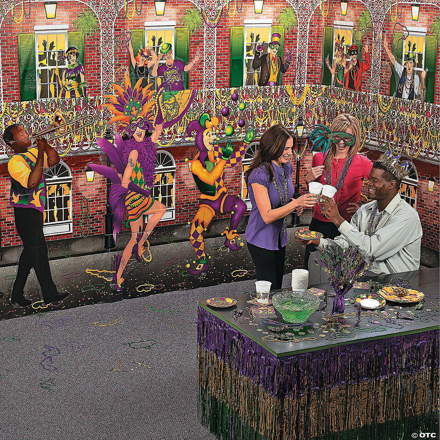 Design-A-Room Mardi Gras Musician Backdrop Set - 24 Pc. 4 Design-A-Room Mardi Gras Musician Backdrop Set - 24 Pc. - Image 2
