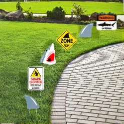 Discovery Shark Week™ Sidewalk Signs - 6 Pc.