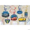 Disney Cars 3 Hanging Swirls - 12 Pc. -Party Decorations Sales Shop disney cars 3 hanging swirls 12 pc am670628