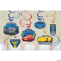 Disney Cars 3 Hanging Swirls - 12 Pc.