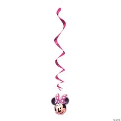 Disney's Minnie Mouse Hanging Swirl Decorations - 3 Pc. -Party Decorations Sales Shop disneys minnie mouse hanging swirl decorations 3 pc 13958713 a01