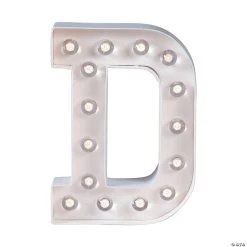 DIY Letter “D” Marquee Light-Up Kit - 4 Pc.