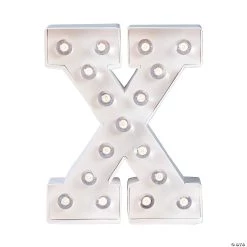 DIY Letter “X” Marquee Light-Up Kit - Makes 1