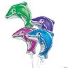 Dolphin-Shaped 20" Mylar Balloons Assortment - 12 Pc. -Party Decorations Sales Shop dolphin shaped 20 mylar balloons assortment 12 pc 34 1207